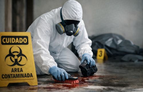 Serviço profissional de limpeza pós morte e desinfecção com ozônio
