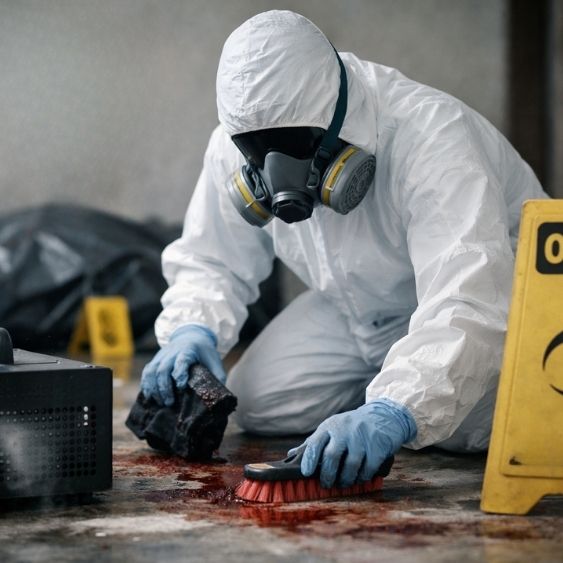 Equipe especializada em limpeza pós morte e descontaminação com ozônio em ambiente interno
